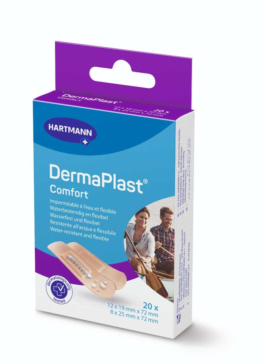HARTMANN DERMAPLAST COMFORT WATERPROOF DRESSINGS 20 UNITS