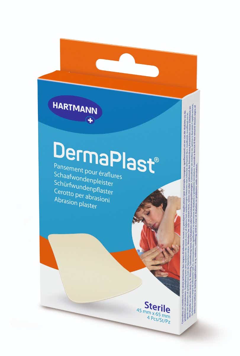 HARTMANN DERMAPLAST DRESSINGS FOR SCRATCHES 4 UNITS