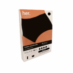 HER UNDERWEAR NORA MENSTRUAL PANTS BLACK ONYX SIZE XL