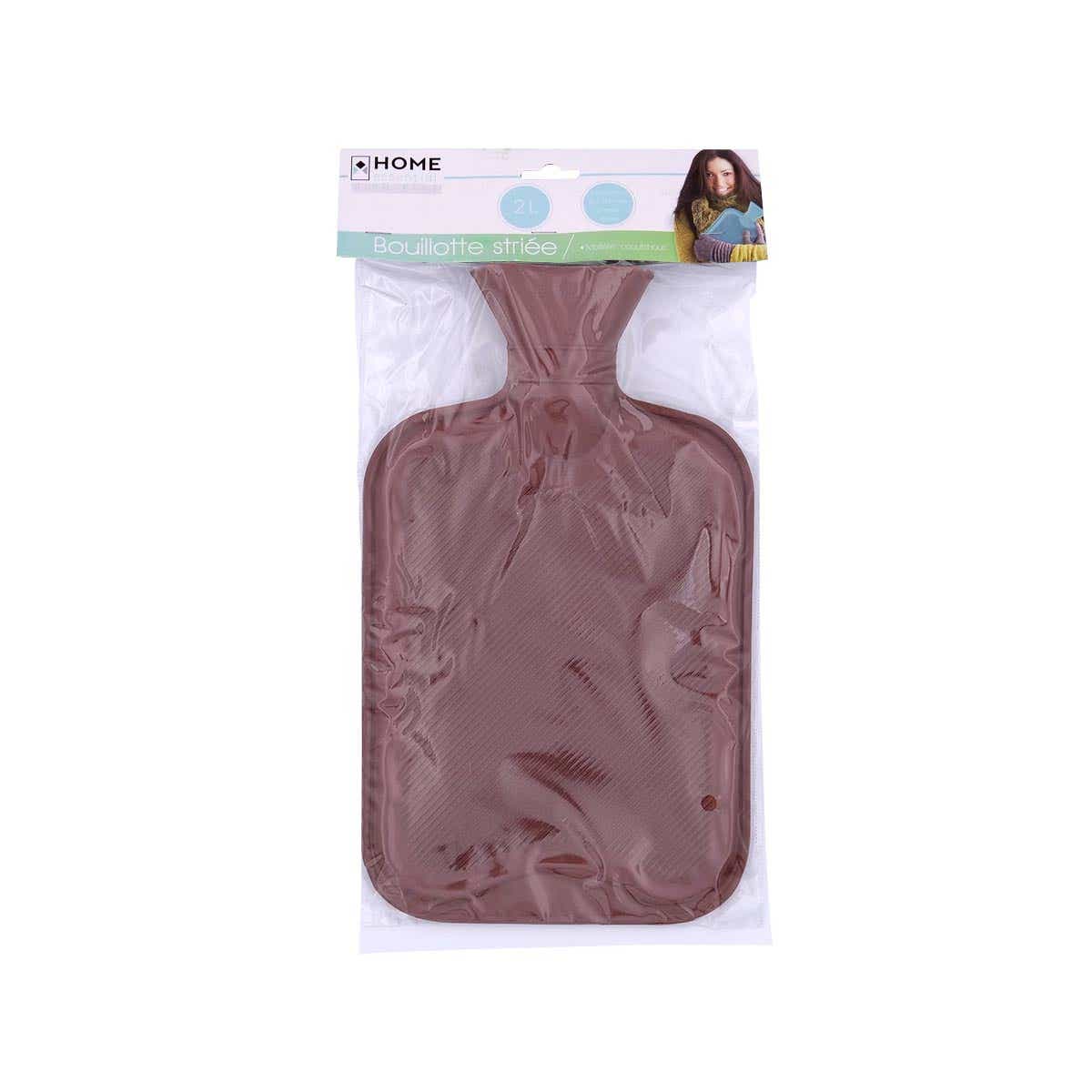 HOME ESSENTIAL RUBBER STRIPED COLORED WATER BOTTLE