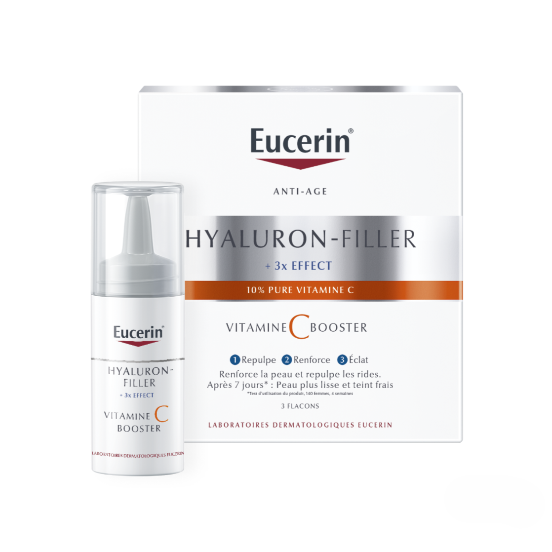 HYALURON FILLER 3X EFFECT ANTI-AGING SERUM VITAMIN C BOOSTER 8ML