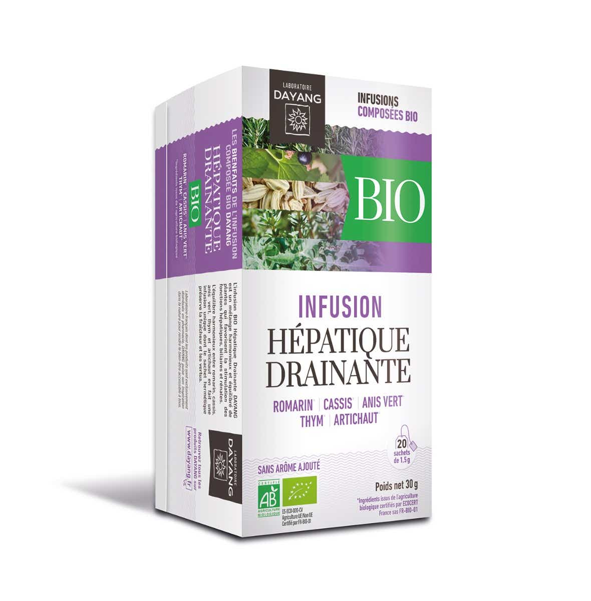 ORGANIC HEPATIC INFUSION 20 BAGS