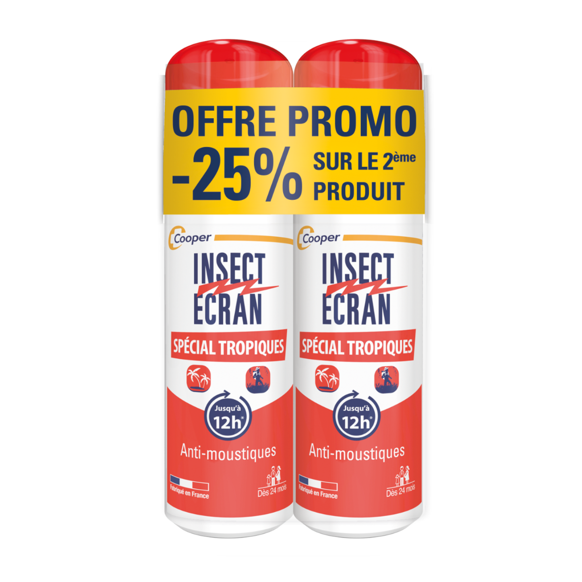 INSECT SCREEN REPELLENT SPRAY SKIN ADULTS AND CHILDREN SPECIAL TROPICS 2X75ML