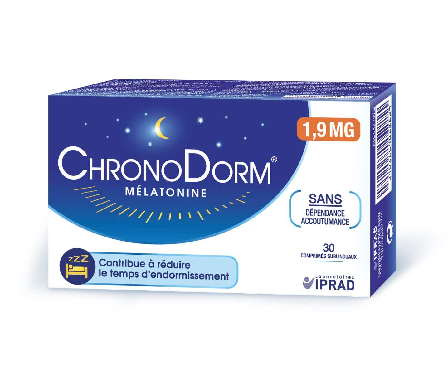 IPRAD CHRONODORM MELATONIN 1 9MG 30 SUBLINGUAL TABLETS