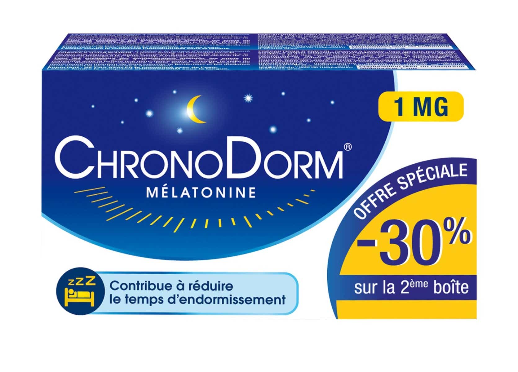 IPRAD CHRONODORM MELATONIN 1 MG 2X30 TABLETS