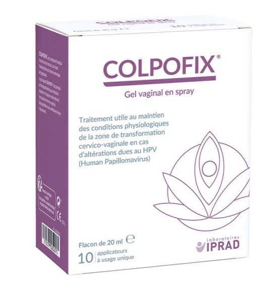 IPRAD COLPOFIX VAGINAL GEL IN SPRAY BOTTLE 20ML 10 APPLICATORS