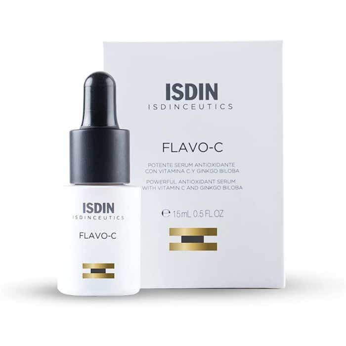 ISDIN FLAVO C ANTIOXIDANT SERUM WITH VITAMIN C AND GINKO BILOBA FACE 15ML