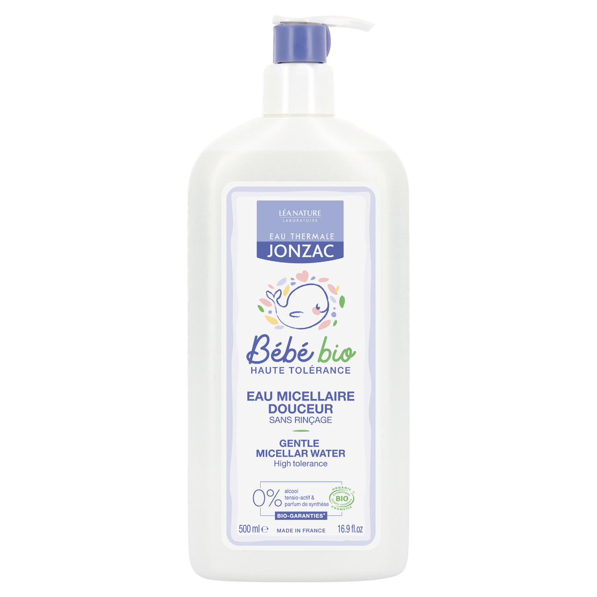 JONZAC BEBE BIO GENTLE MICELLAR WATER 500ML