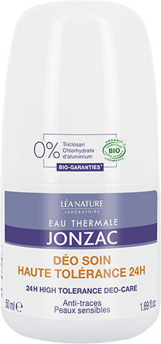 JONZAC DEODORANT HIGH TOLERANCE CARE 24H ANTI TRACES ROLL ON SENSITIVE SKIN 50ML