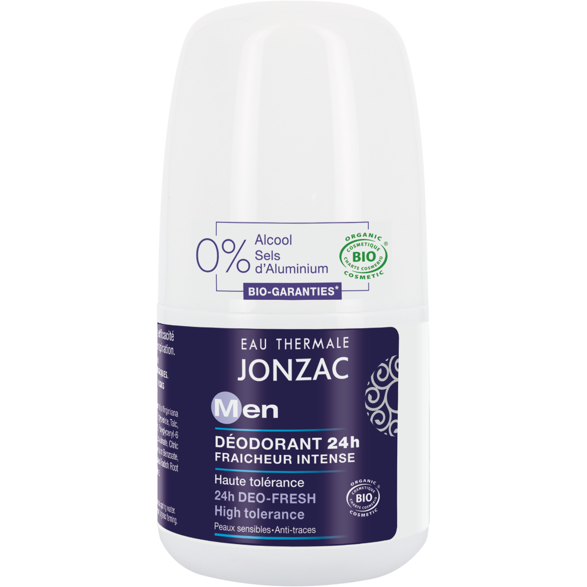 JONZAC MEN DEODORANT ROLL ON INTENSE FRESHNESS 24H 50ML