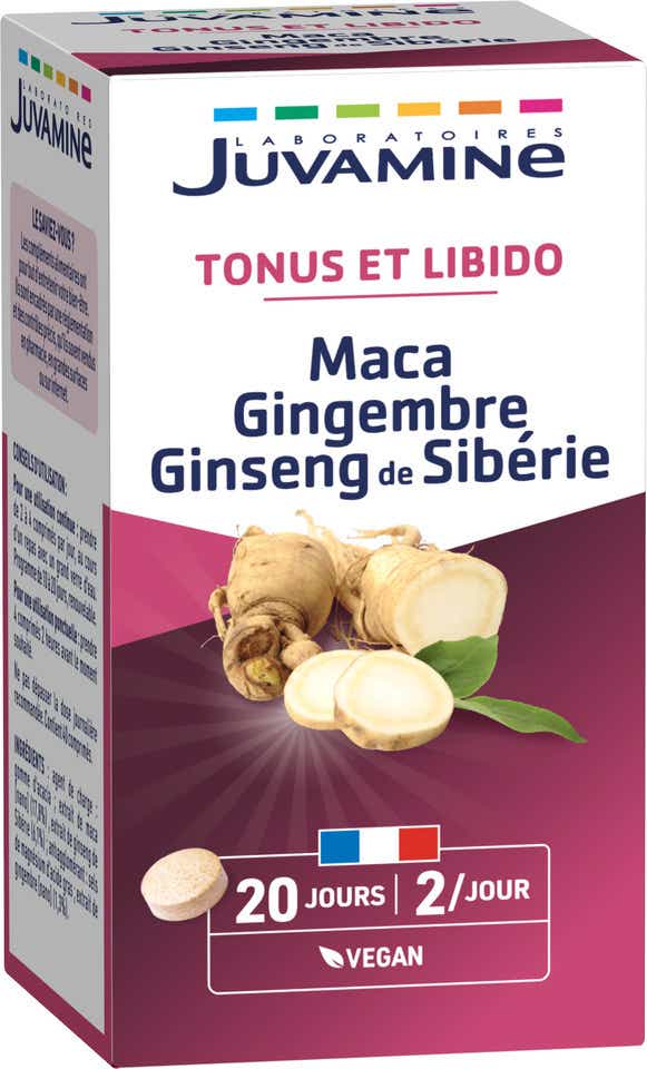 JUVAMINE TONUS MACA SIBERIAN GINSENG GINGER 40 TABLETS