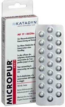 KATADYN MICROPUR FORTE DCCNA PRESERVATIVE DISINFECTANT FOR WATER 100 TABLETS