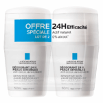 LA ROCHE POSAY DEODORANT PHYSIOLOGICAL DEODORANT 24H ROLL-ON LOT OF 2 X 50ML