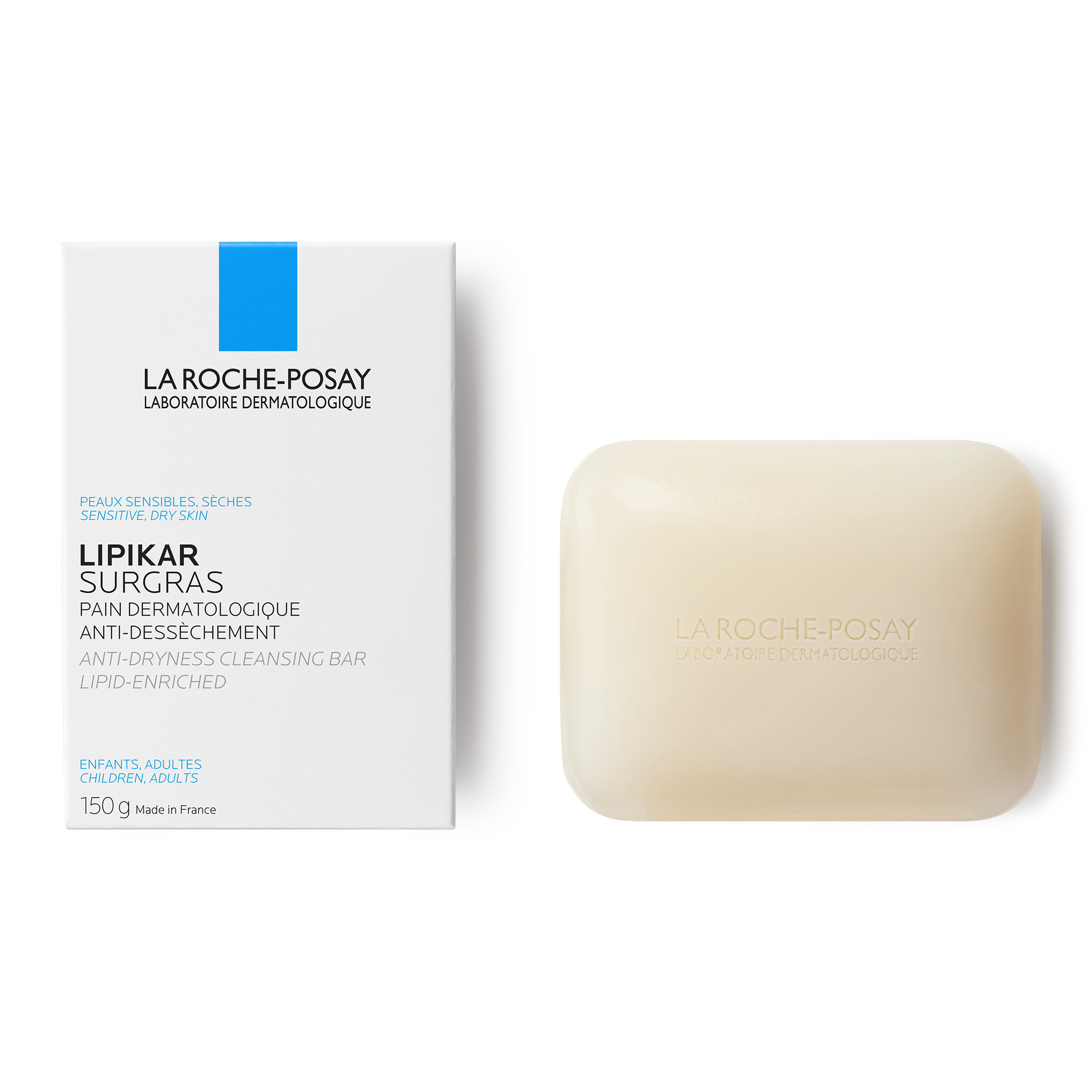 LA ROCHE POSAY LIPIKAR SURGRAS PHYSIOLOGICAL ANTI-DRYING BREAD 150G