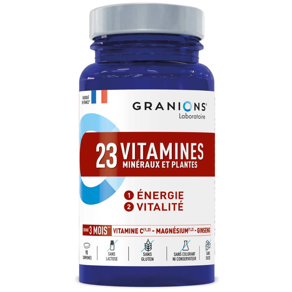 LABORATORY DES GRANIONS 23 VITAMINS ENERGY VITALITY 90 TABLETS