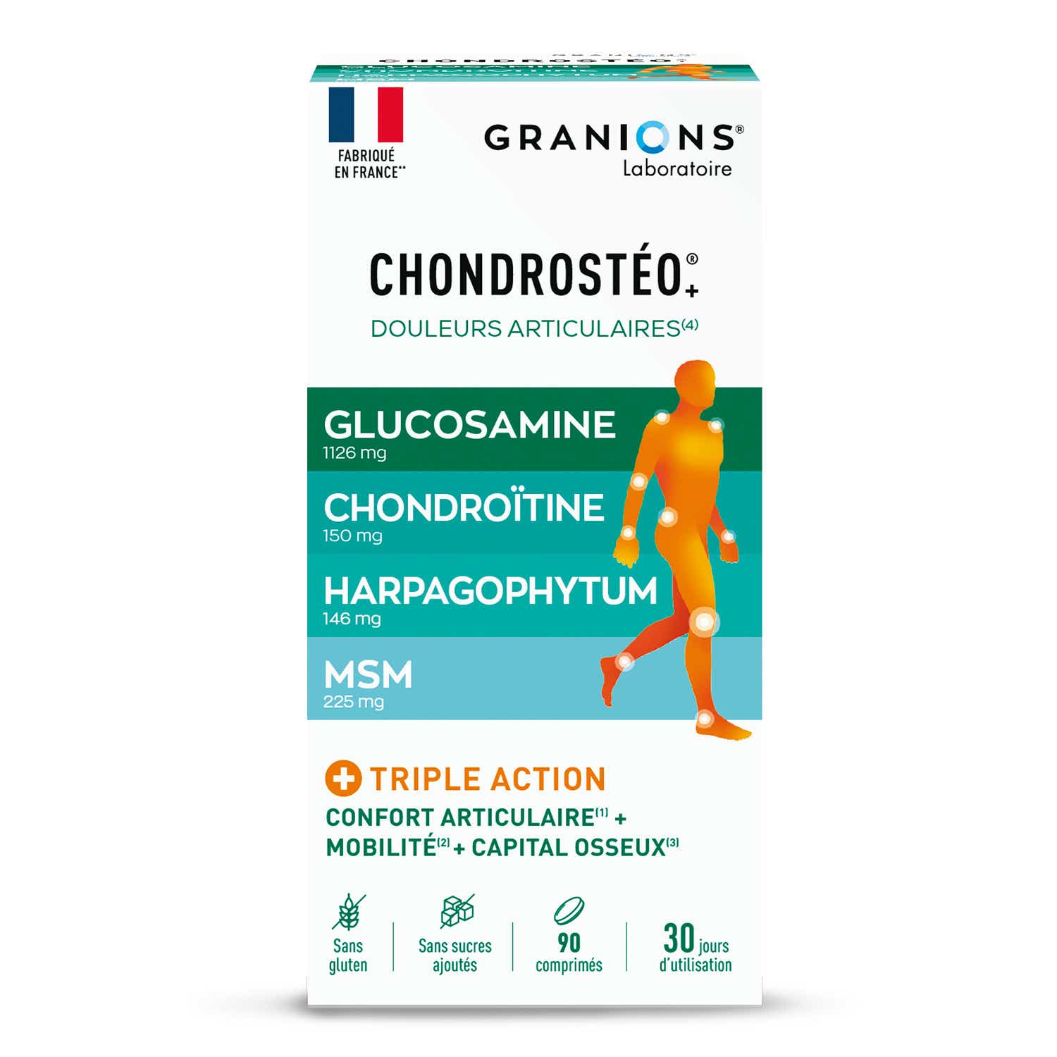 LABORATORY OF GRANIONS CHONDROSTEO 1 MONTH 90 TABLETS