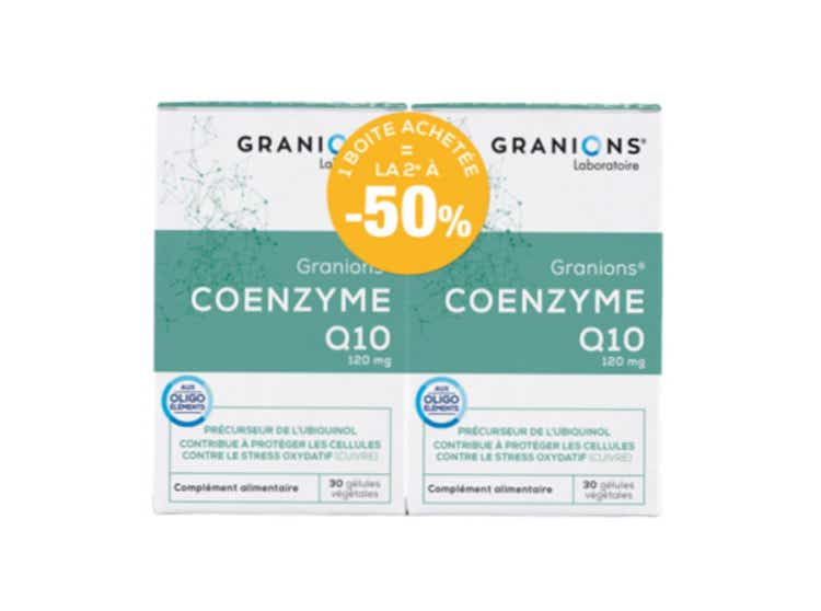 LABORATORY OF GRANIONS COENZYME Q10 120MG 2X30 VEGETABLE CAPSULES