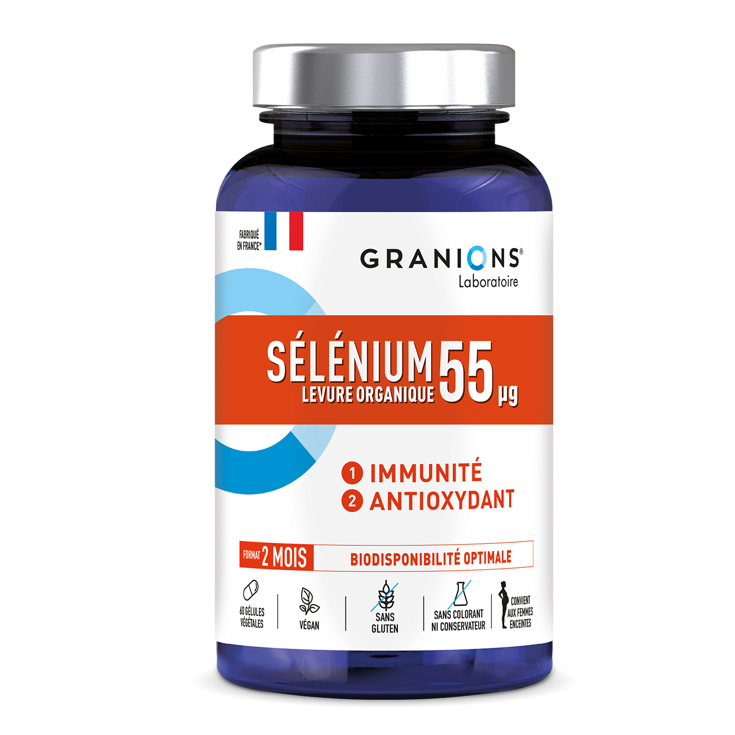 LABORATORY OF GRANIONS SELENIUM 60 VEGETABLE CAPSULES