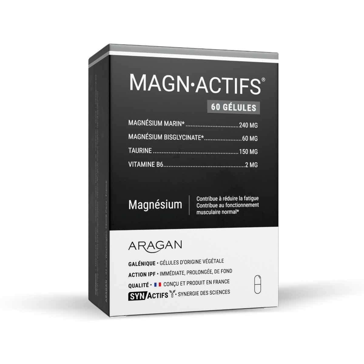 LABORATORY SYNACTIFS MAGN ACTIVE MAGNESIUM TAURINE VITAMIN B6 60 CAPSULES