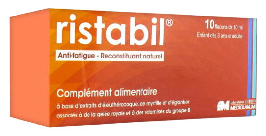 LABORATORIES LEURQUIN MEDIOLANIM RISTABIL ANTI FATIGUE NATURAL RECONSTITUENT 10 UNITS