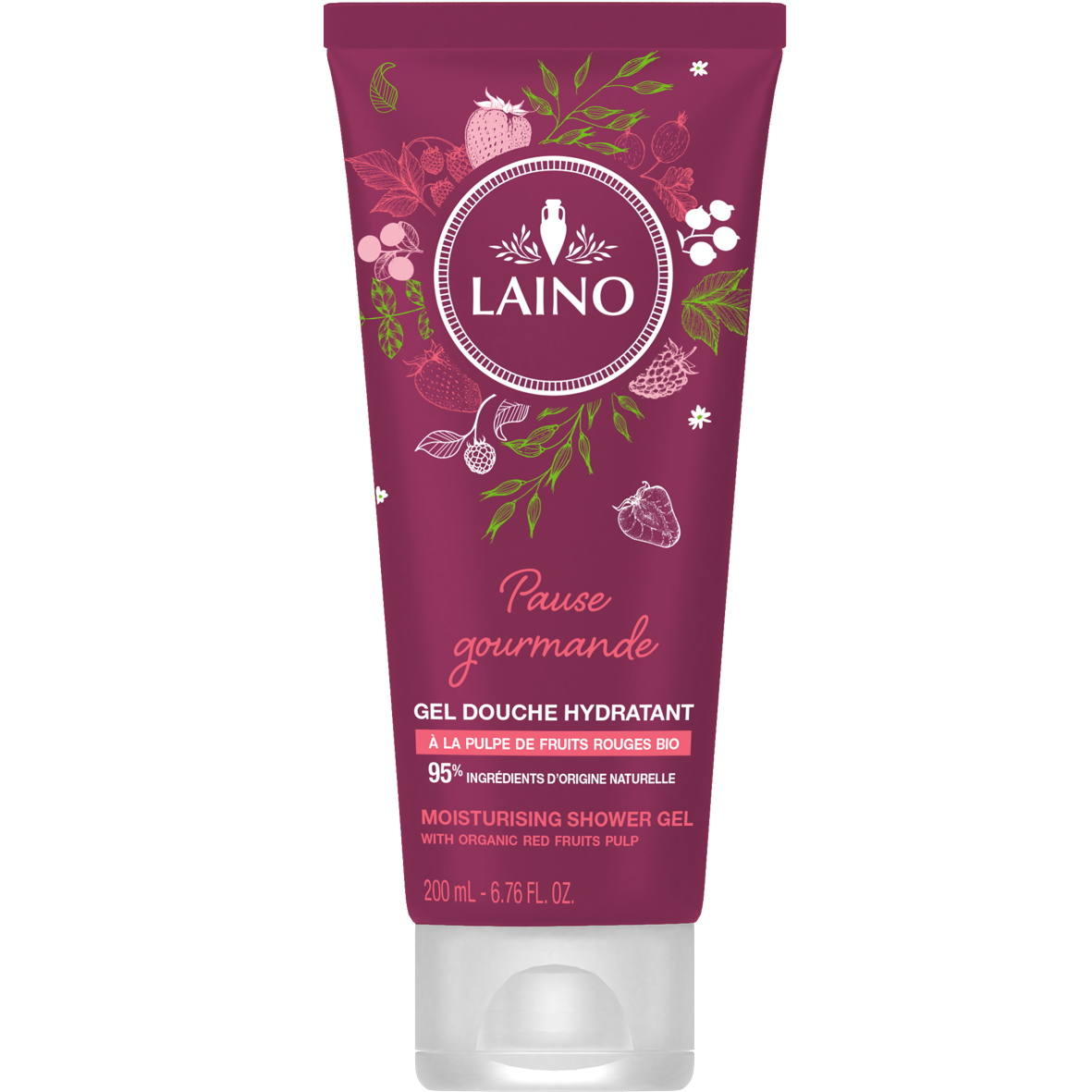 LAINO MOISTURIZING SHOWER GEL RED FRUITS 200ML