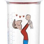 THE FRENCH BABY BOTTLE PAPA BABY 10 MONTHS AND OVER 360ML