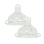 THE FRENCH BABY BOTTLE TEATS M 6 MONTHS AND OVER SET OF 2 TEATS