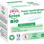 LOVE AND GREEN SUPER HYPOALLERGENIC DIGITAL TAMPONS WITHOUT APPLICATOR 16 TAMPONS