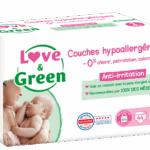 LOVE GREEN HYPOALLERGENIC DIAPERS T1 44 UNITS