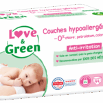 LOVE GREEN HYPOALLERGENIC DIAPERS T2 44 UNITS