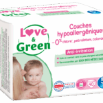 LOVE GREEN HYPOALLERGENIC DIAPERS T5 40 UNITS