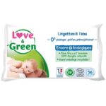 LOVE GREEN WATER WIPES 56 UNITS