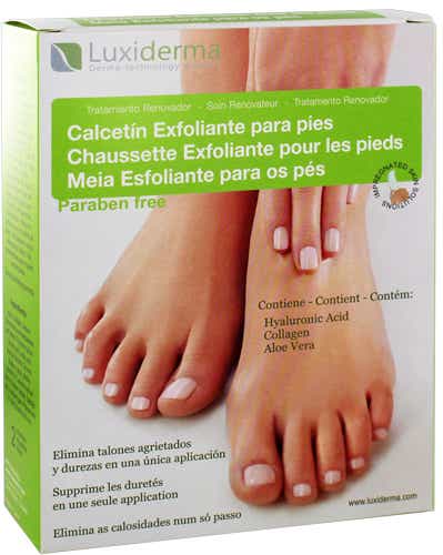 LUXIDERMA EXFOLIATING FOOT SOCKS