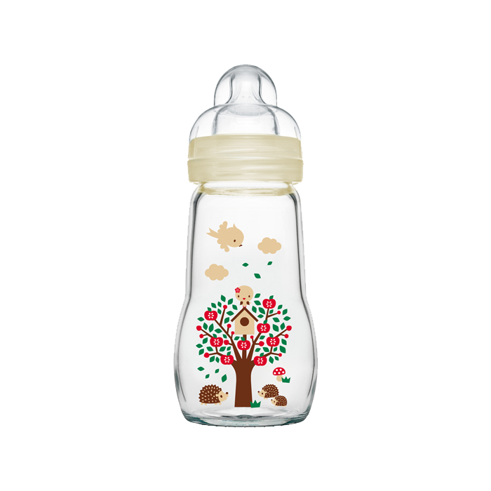 MAM GLASS BOTTLE NIPPLE SPEED 2 260ML
