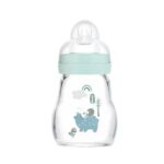 MAM SLOW FLOW GLASS BABY BOTTLE 170ML