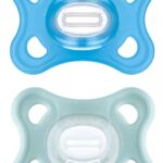 MAM COMFORT ORTHODONTIC PACIFIER BLUE COLOR FROM 2 TO 6 MONTHS PACK OF 2 PACIFIERS