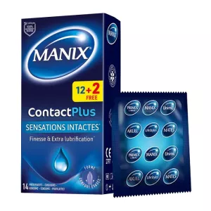 MANIX CONTACT SENSATIONS INTACT 14 CONDOMS
