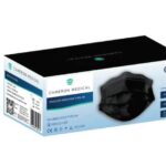 MEDICAL MASKS TYPE 2R ADULT BLACK HIGH FILTRATION 50 PIECES