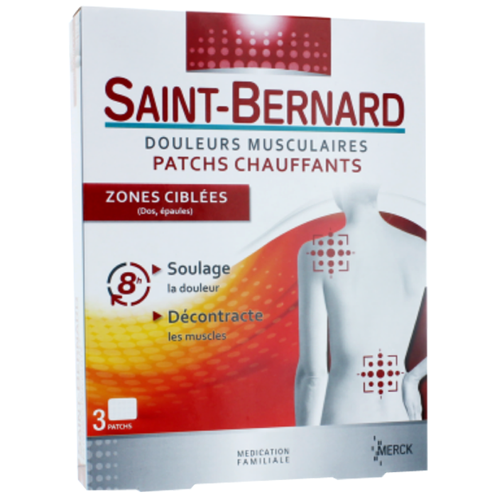 MERCK SAINT BERNARD HEATING PATCH TARGETED AREAS 3 PATCHES