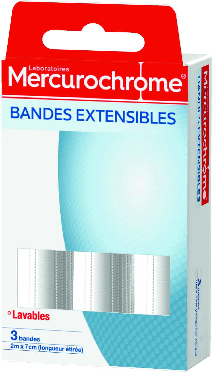 MERCUROCHROME EXPANDABLE STRIPS 2MX7CM 3 UNITS