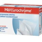 MERCUROCHROME STERILE COMPRESSES 20CMX20CM 60 UNITS