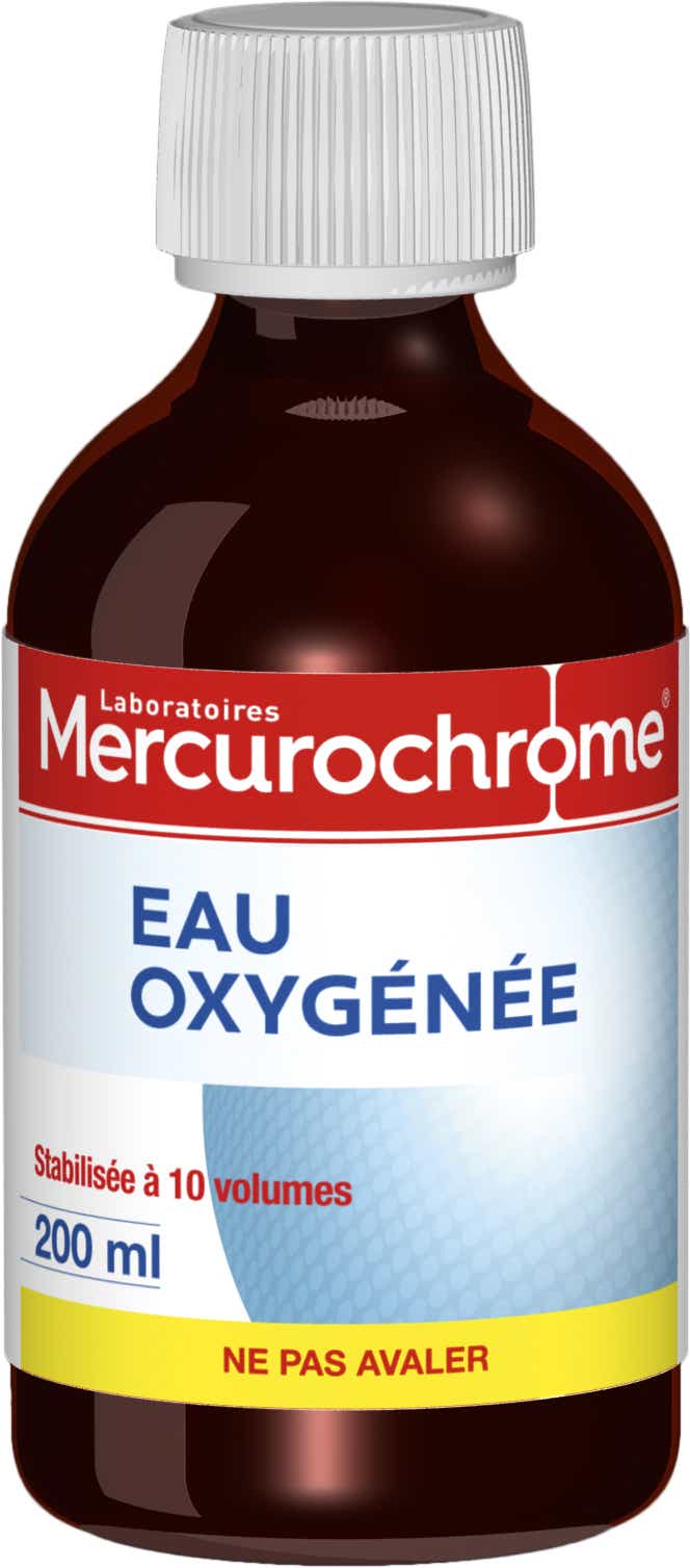 MERCUROCHROME OXYGENATED WATER 10 VOLUMES 200 ML