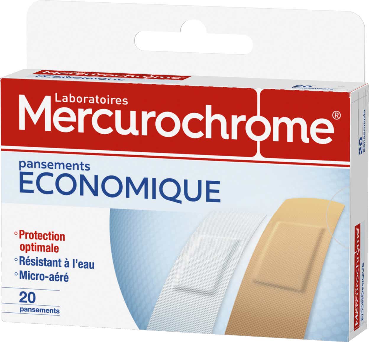 MERCUROCHROM ECONOMIC DRESSINGS 20 UNITS