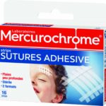 MERCUROCHROM ADHESIVE SUTURES 16 STRIPS