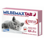 MILBEMAXTAB DEWERMER BROAD SPECTRUM SMALL CAT 0 5 TO 2KG 2 TABLETS