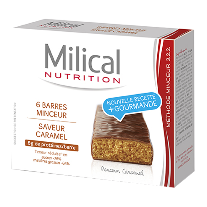 MILICAL CARAMEL SLIMMING BAR 6 BARS