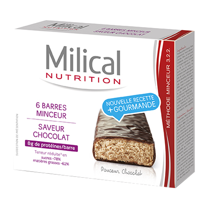 MILICAL CHOCOLATE SLIMMING BAR 6 BARS