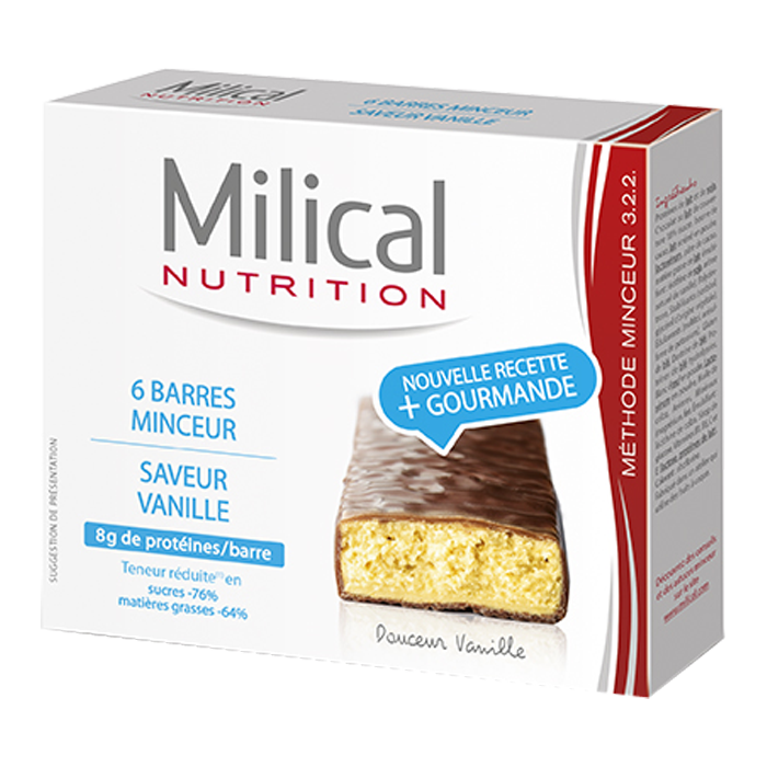 MILICAL VANILLA SLIMMING BARS 6 BARS