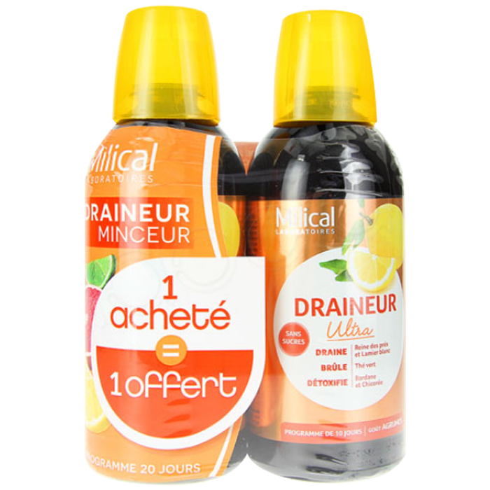 MILICAL SLIMMING DRAINER ULTRA CITRUS TASTE 2X500ML