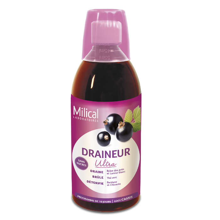 MILICAL SLIMMING DRAINER ULTRA BLACKCURRANT TASTE 500ML